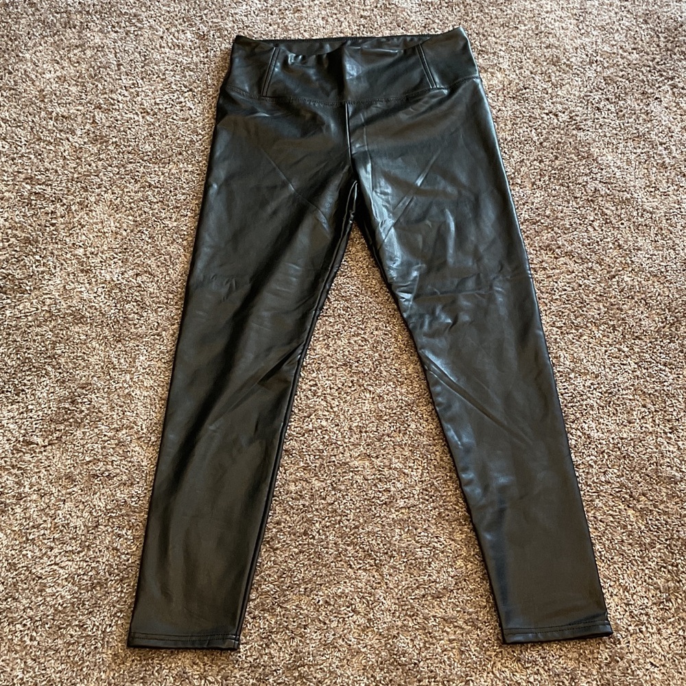 Bagatelle Women’s Faux Leather Pants, Size L—NWT